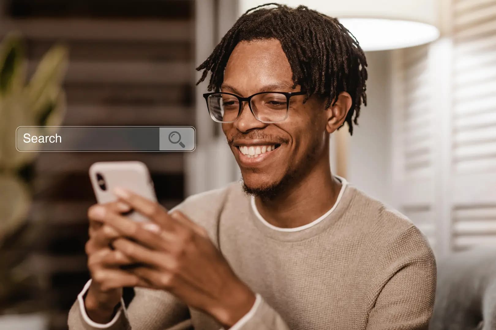 Man Browsing Internet