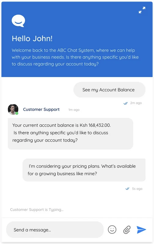 Customers Chatting on Website